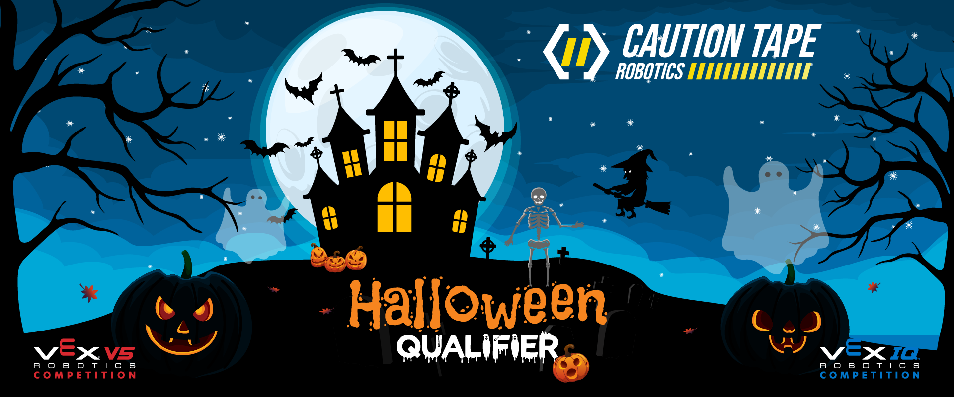 Caution Tape VEX IQ Robotics Competition Halloween Qualifier