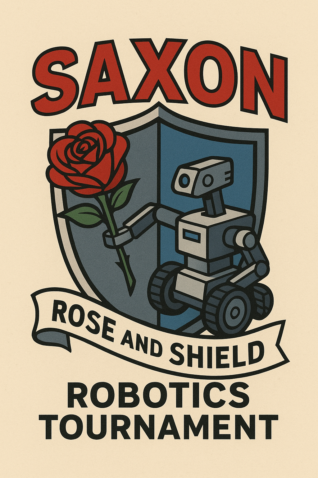 Saxon Rose & Shield
