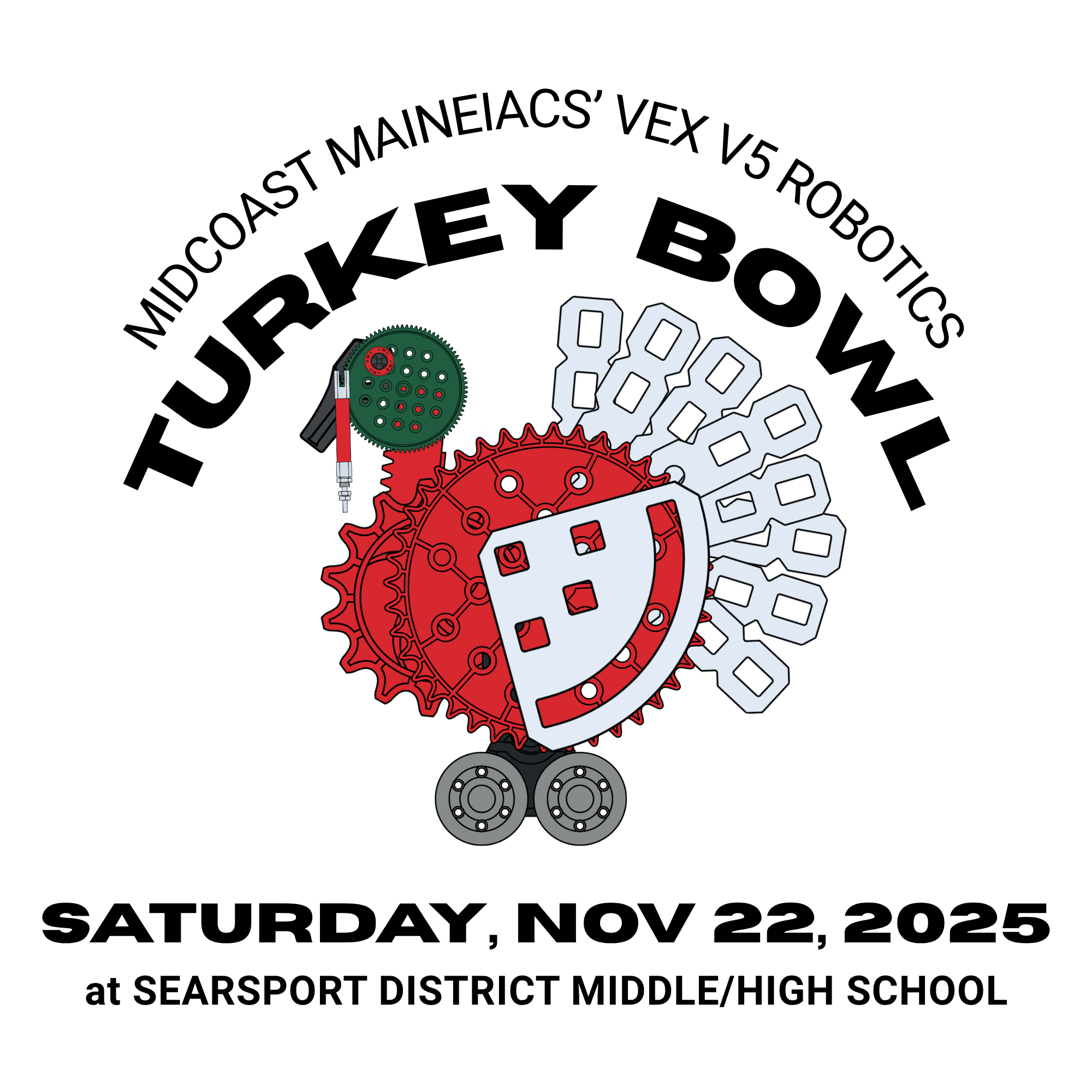 Midcoast Maineiacs VEX V5 Robotics Turkey Bowl