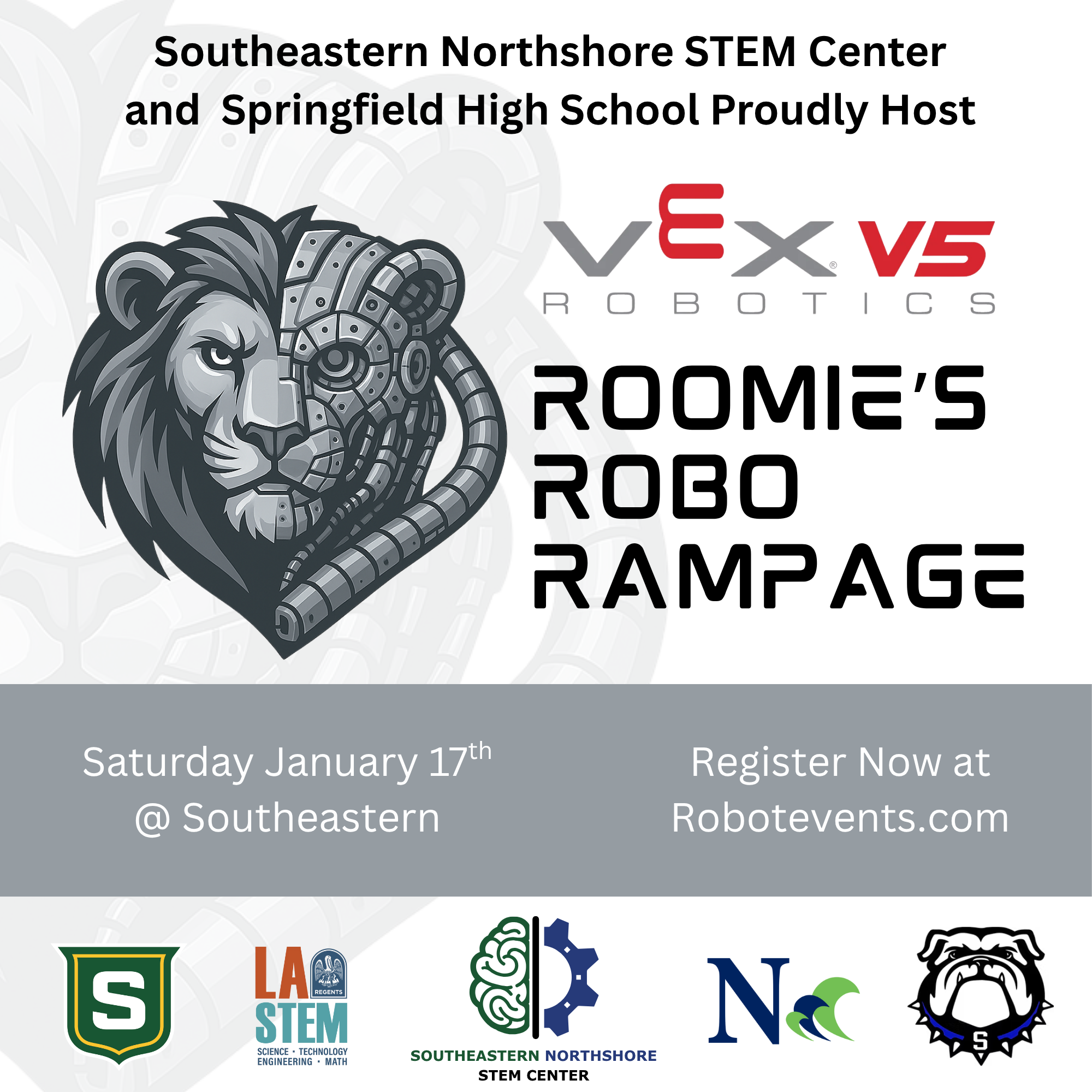 VEX V5 Robotics Competition at Southeastern Louisiana University