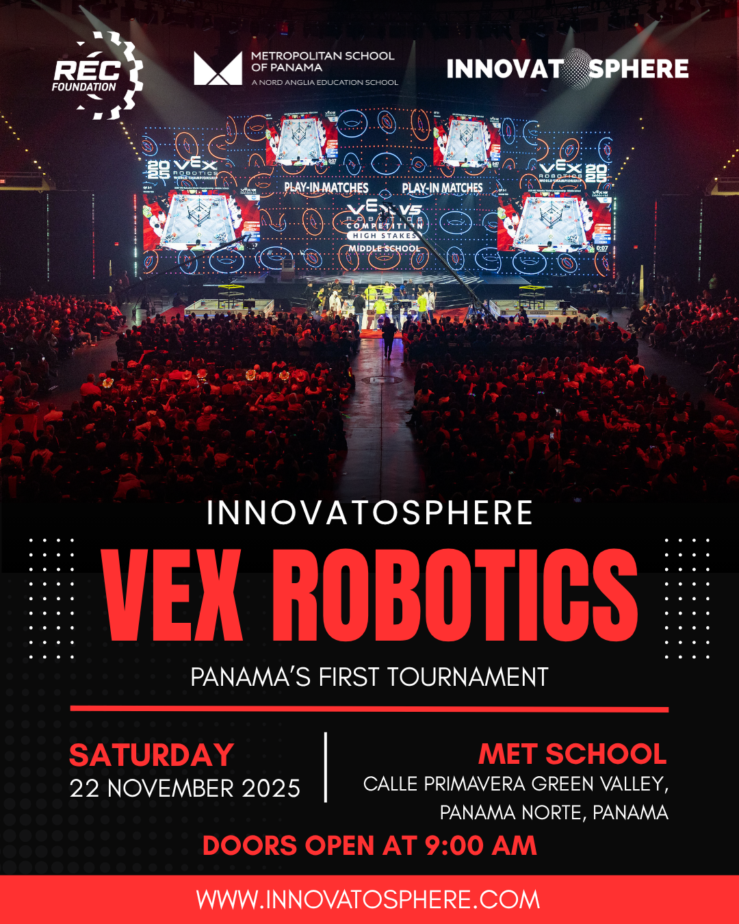 Innovatosphere Panama 2025–2026 – First Official Tournament V5RC