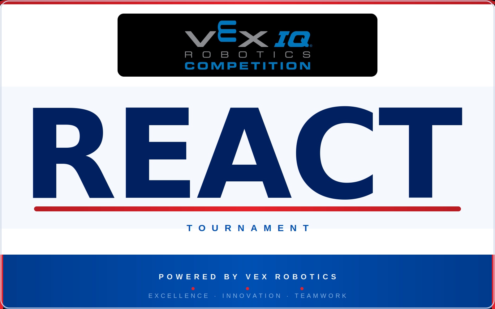 REACT "Almost" Last Chance Elementary School Vex IQ Tournament