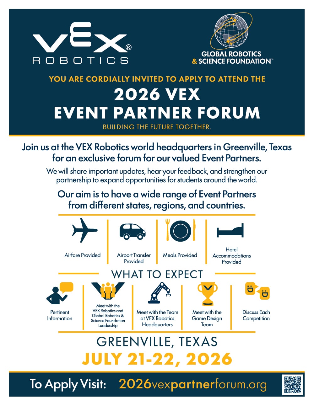 2026 VEX® Event Partner Forum