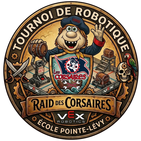 Le RAID des Corsaires Compétition de robotique VEX V5 2026